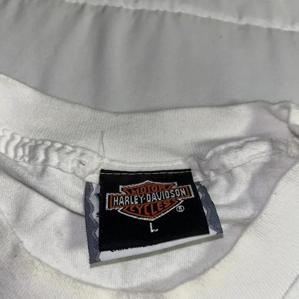 Vintage 1996 Harley Davidson Lee Tag 94 Special Men’s Large White Graphic TShirt